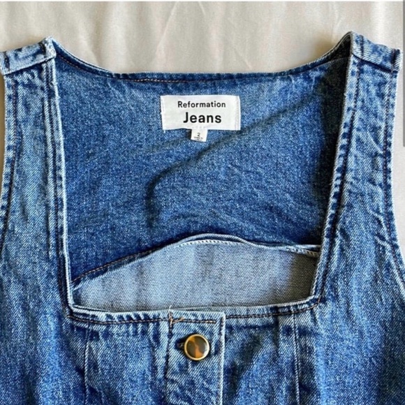 Reformation Denim Mini Dress - Picture 2 of 4